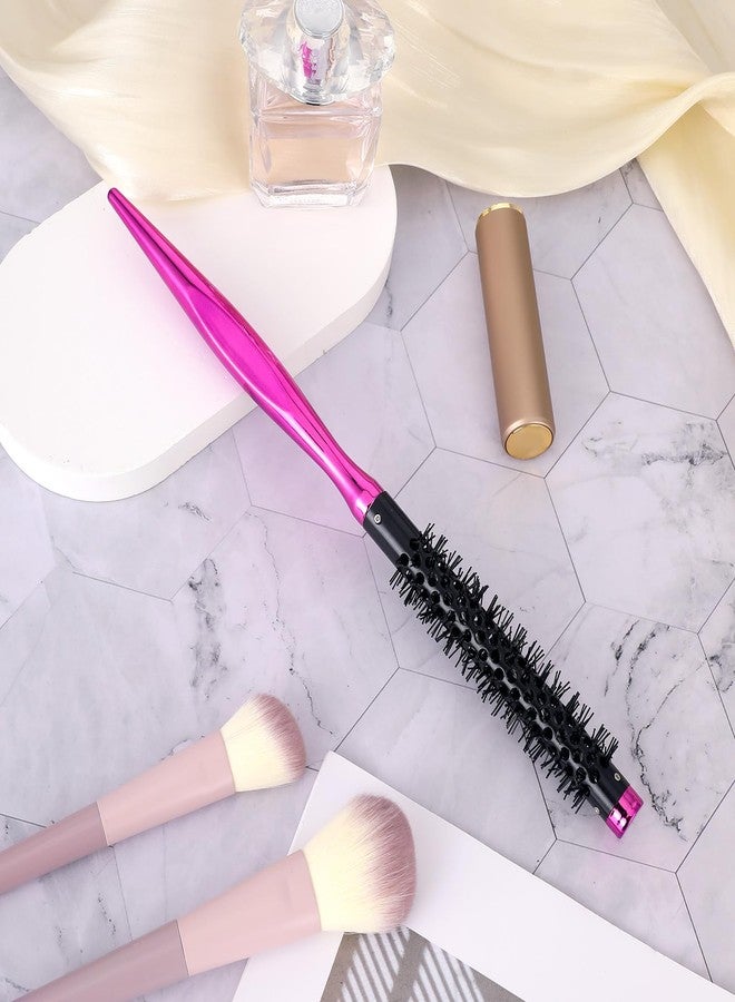 Styquenzer Mini Quiff Roller Brushes, Small Round Brush for Blow Drying Portable Bristle Brushes with Nylon Bristles Travel Curling Brush Styling Tool for Blow Drying Styling Short or Thin Hair - Image 2