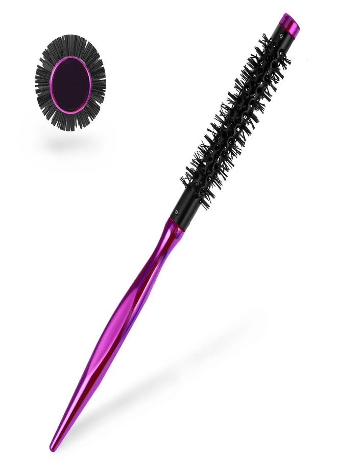 Styquenzer Mini Quiff Roller Brushes, Small Round Brush for Blow Drying Portable Bristle Brushes with Nylon Bristles Travel Curling Brush Styling Tool for Blow Drying Styling Short or Thin Hair - Image 1