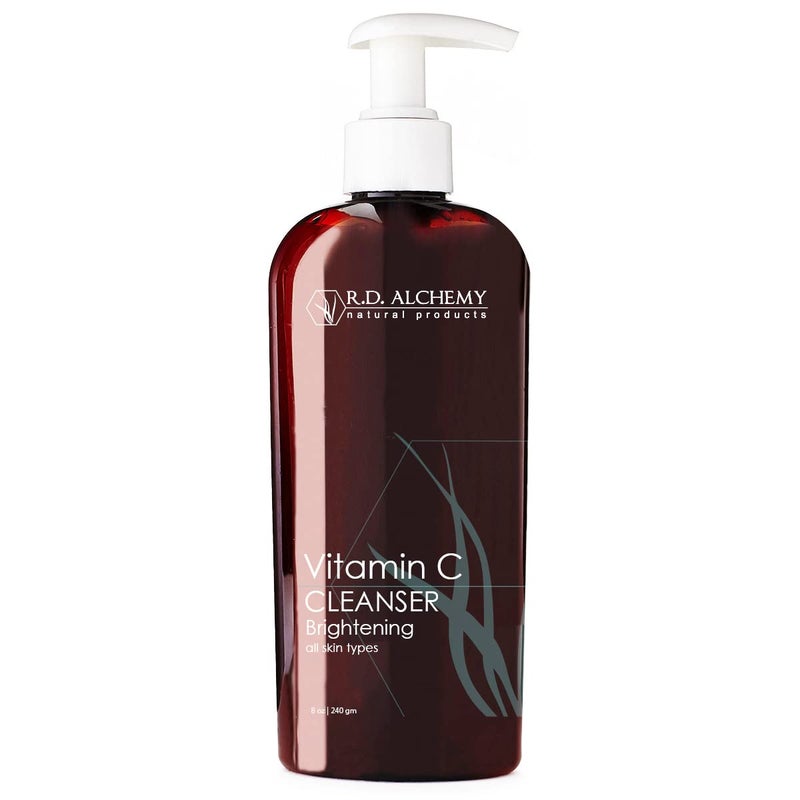 RD Alchemy - Natural & Organic Vitamin C Cleanser. Sulfate free cleanser brightens skin tone and texture as it cleanses skin from dirt, oil and makeup with Vitamin C rich herbal extracts. - Image 1