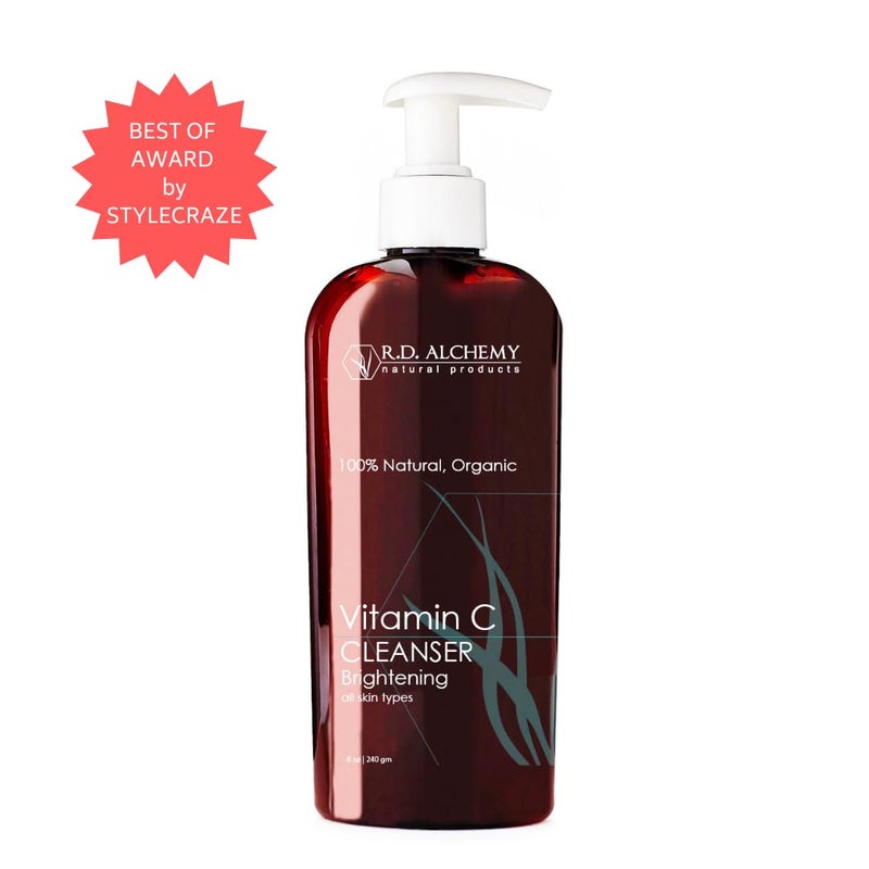 RD Alchemy - Natural & Organic Vitamin C Cleanser. Sulfate free cleanser brightens skin tone and texture as it cleanses skin from dirt, oil and makeup with Vitamin C rich herbal extracts. - Image 4