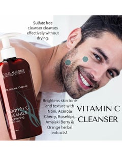 rd alchemy natural products RD Alchemy - Natural & Organic Vitamin C Cleanser. Sulfate free cleanser brightens skin tone and texture as it cleanses skin from dirt, oil and makeup with Vitamin C rich herbal extracts.  - Image 2