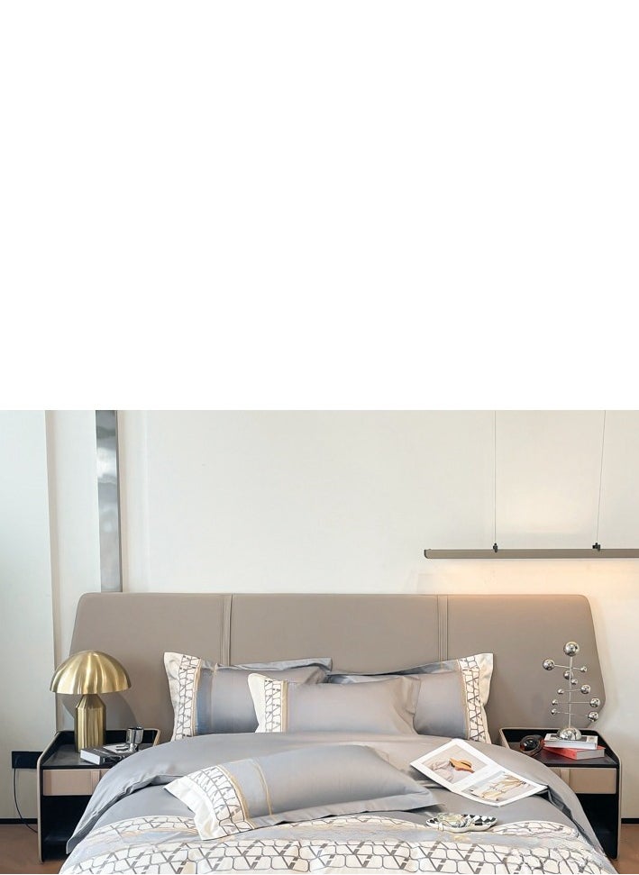 Generic Bed Sheet Style — French High-End 180 Thread Pure Cotton Embroidered Bedding Four Piece Set  - Image 5