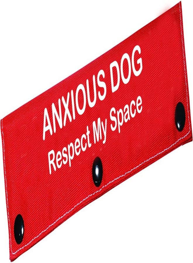 BLUPARK Funny Dog Leash Sleeve Anxious Dog Respect My Space Dog Leash Wrap Wrap Alert Hanging ID Patch Tag(Respect My Space-Sleeve) - Image 1