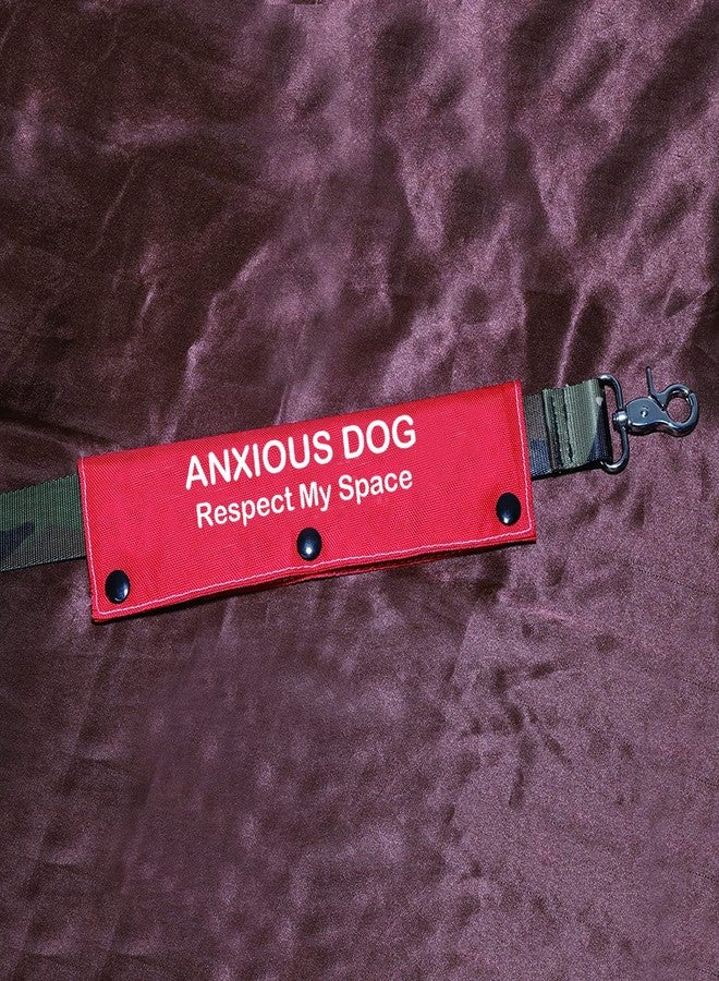 BLUPARK Funny Dog Leash Sleeve Anxious Dog Respect My Space Dog Leash Wrap Wrap Alert Hanging ID Patch Tag(Respect My Space-Sleeve) - Image 3