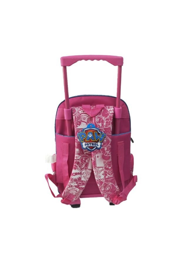 PAW PATROL - School Trolley Bag Multicolor Polyester 14 Inch Set Of 1 - Image 1