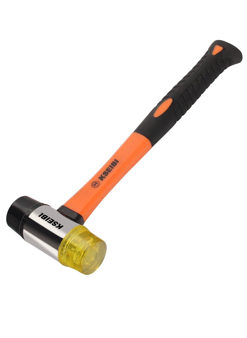 KSEIBI ProGrip Two-Way Rubber Mallet with Dual Replaceable Heads – Non-Marring, Durable, Ergonomic Handle for Versatile Applications  - Image 1