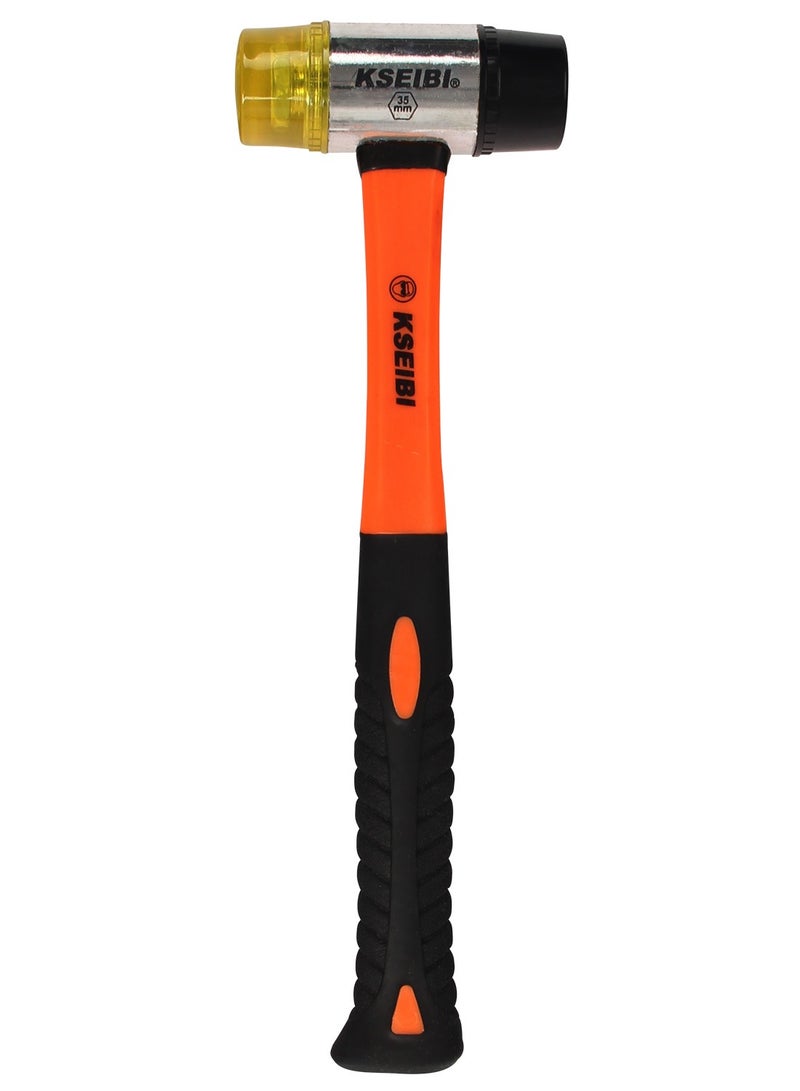 KSEIBI ProGrip Two-Way Rubber Mallet with Dual Replaceable Heads – Non-Marring, Durable, Ergonomic Handle for Versatile Applications  - Image 5
