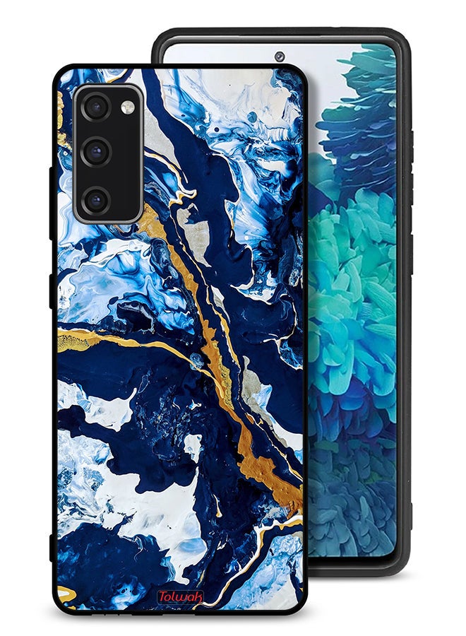 Tolwak Samsung Galaxy S20 FE Protective Case Cover Glitch Texture Art - Image 1