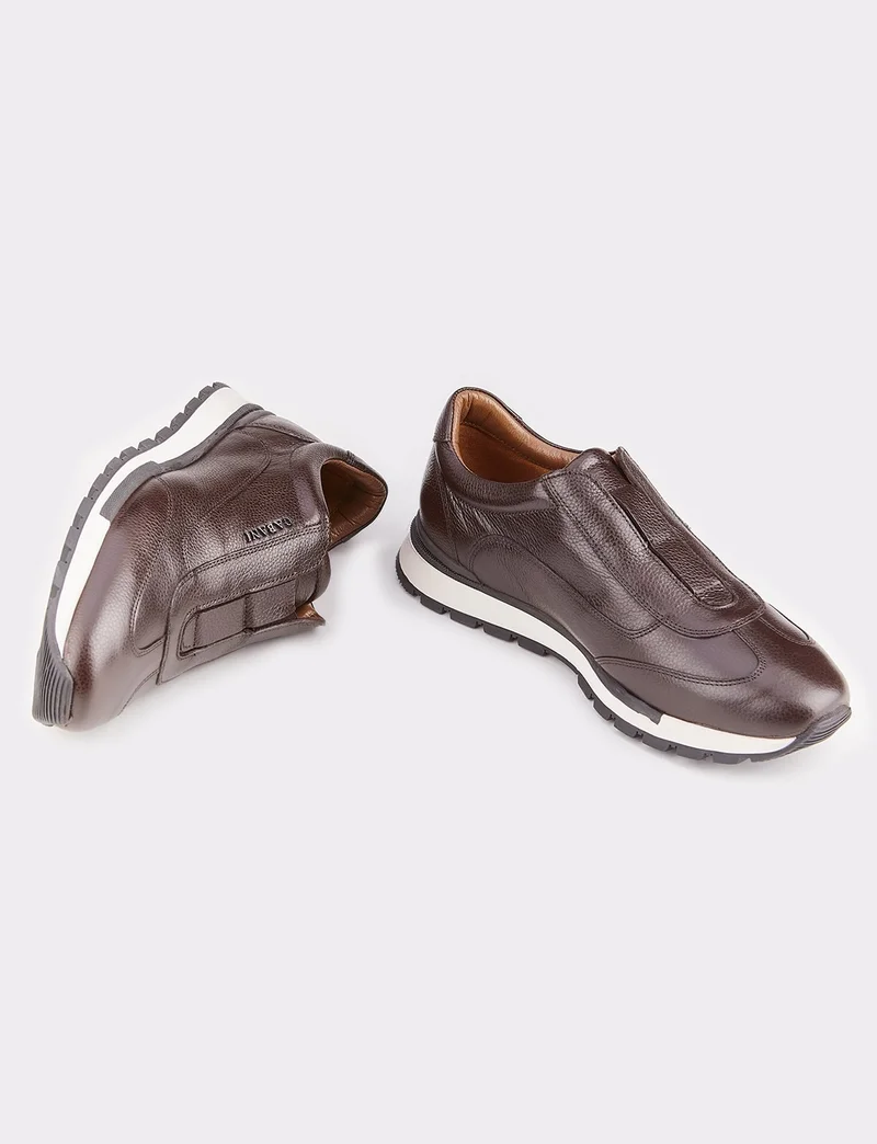 Cabani Leather Brown Men's Sports Shoes