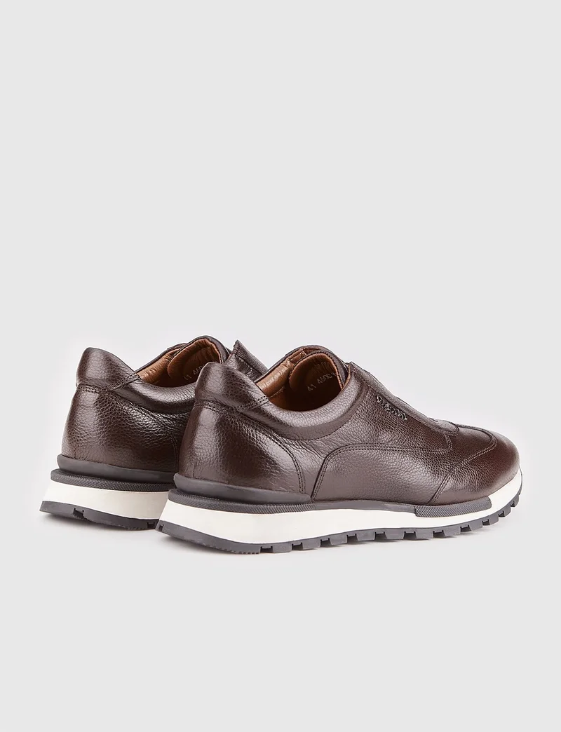 Cabani Leather Brown Men's Sports Shoes