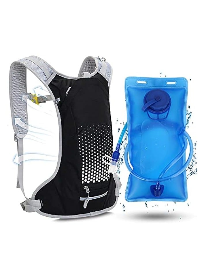 Green Tiger Hydration Backpack,Insulated Hydration Pack Lightweight Water Backpack with 2L Bladder for Running,Cycling,Camping,Hiking - Image 1