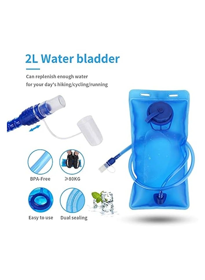 Green Tiger Hydration Backpack,Insulated Hydration Pack Lightweight Water Backpack with 2L Bladder for Running,Cycling,Camping,Hiking - Image 5