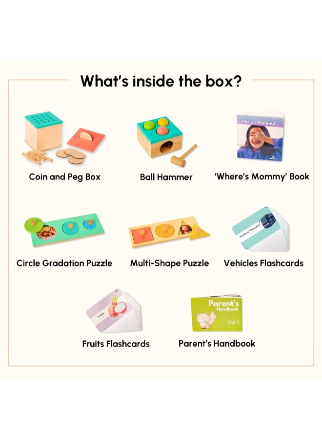 Curious Cub Montessori Learning Wooden Baby Toys Educational Toy, Sensory Toys And Wooden Puzzles Sensory Learning And Fine Motor Skills Toy For 13+ Month Baby  Ideal Box Gift - Image 2