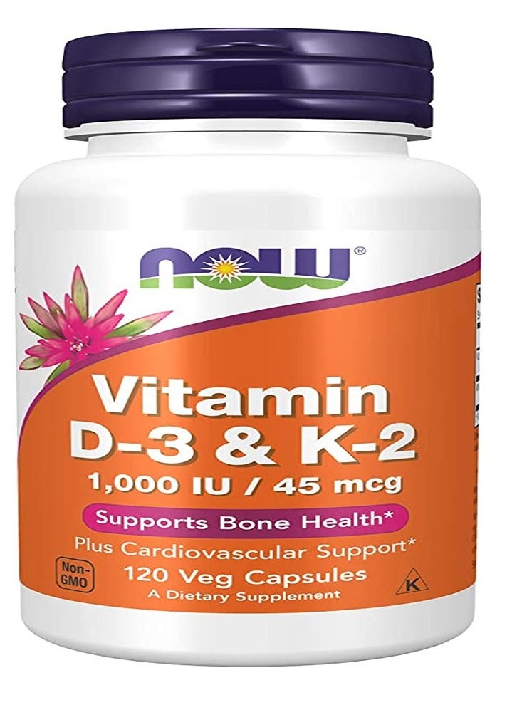 now NOW VITAMIN D K2 CAPSULE 120S 