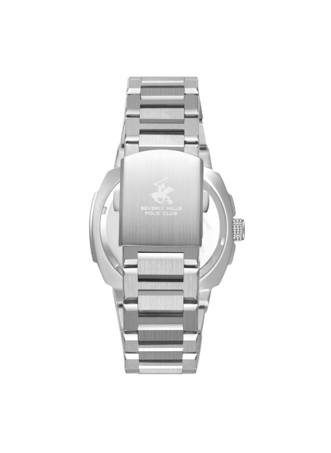BEVERLY HILLS POLO CLUB - ساعة أنalog داكنة زرقاء للرجال من نادي بيفرلي هيلز بولو - BP3655X.303 - Image 1