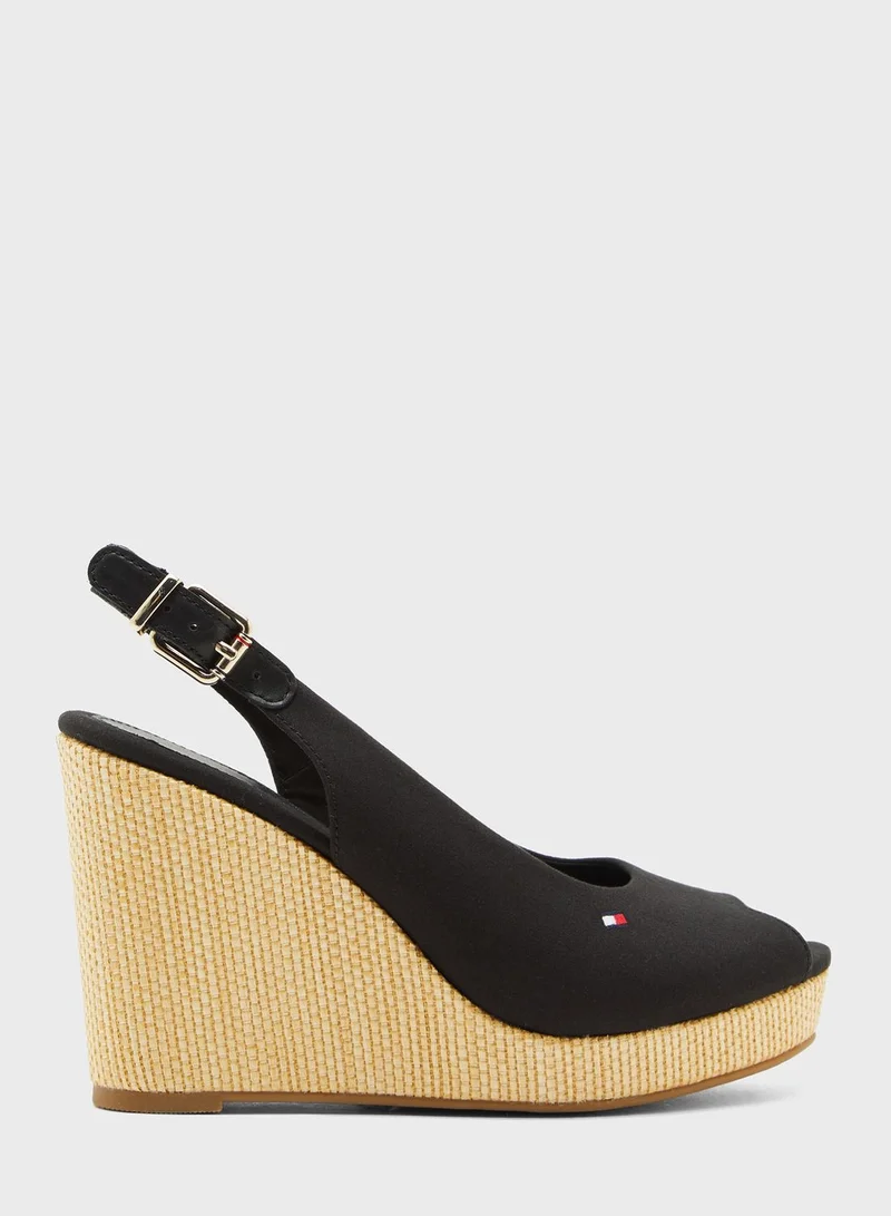TOMMY HILFIGER Iconic Elena Sling Back Wedge Pump - BDS