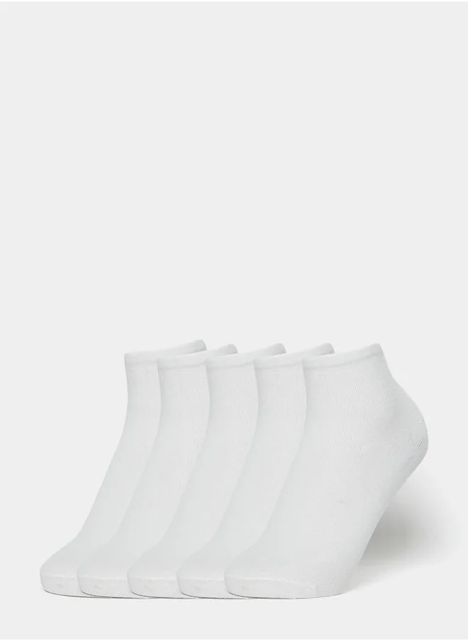 Styli Pack of 5 - Plain Ankle Socks