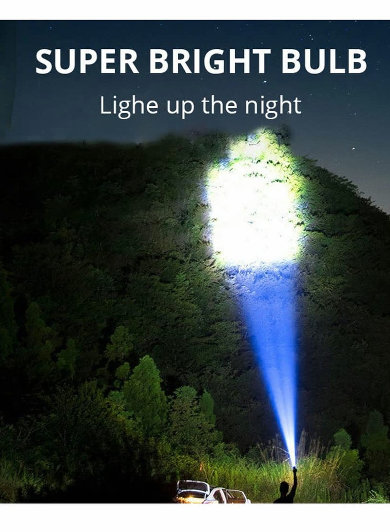 Torches LED Super Bright, Five-Nuclear Explosion LED Flashlight Strong Light Rechargeable, LED Spotlight Flashlight Portable Powerful Searchlight with 4 Lighting Modes - Image 4