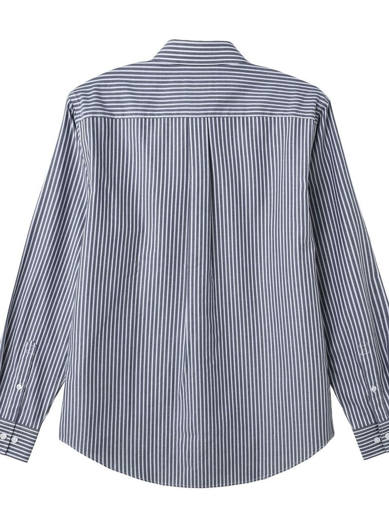 GIORDANO Men's Wrinkle-Free Long Sleeve Cotton Oxford Shirt - Image 3