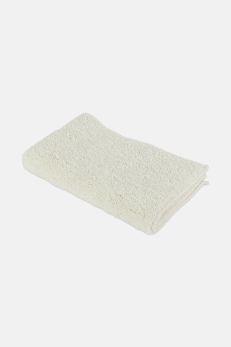 Home Collection Textured Bath Rug, White - Image 2