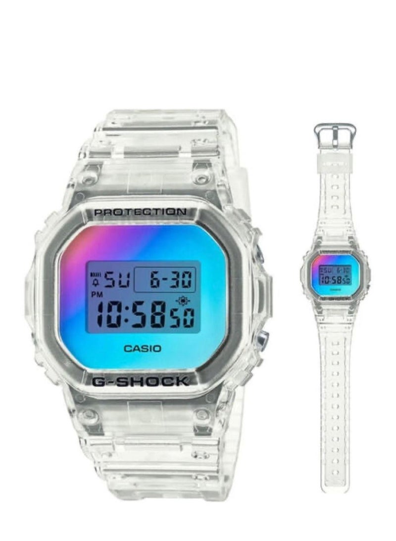 CASIO ساعة جي شوك للرجال من سلسلة الألوان المتلألئة DW-5600SRS-7DR - Image 2