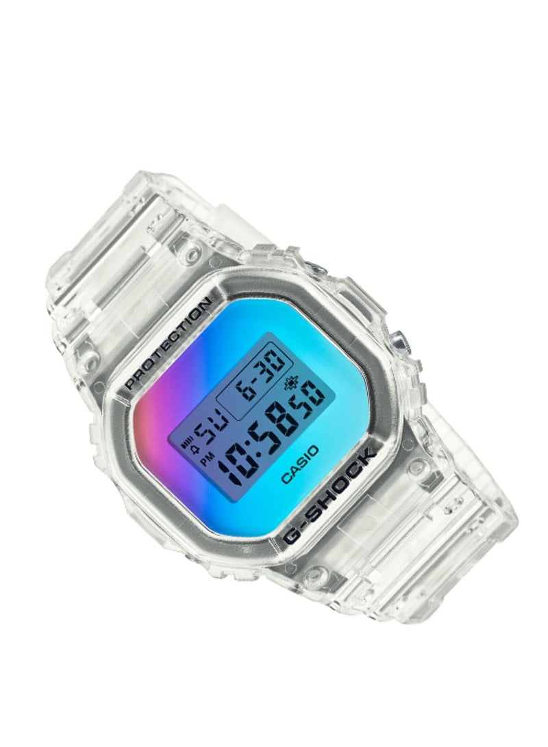 CASIO ساعة جي شوك للرجال من سلسلة الألوان المتلألئة DW-5600SRS-7DR - Image 3
