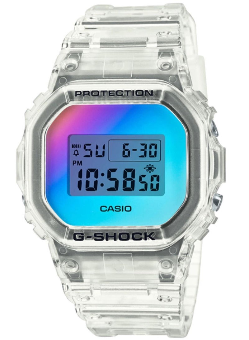 CASIO ساعة جي شوك للرجال من سلسلة الألوان المتلألئة DW-5600SRS-7DR - Image 1