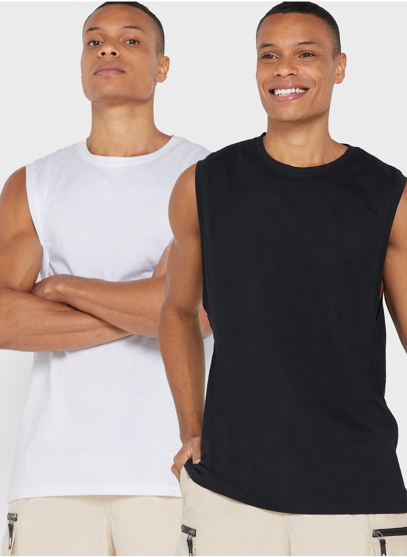 Seventy Five Basics 2 Pack Essential Vests  - Image 1