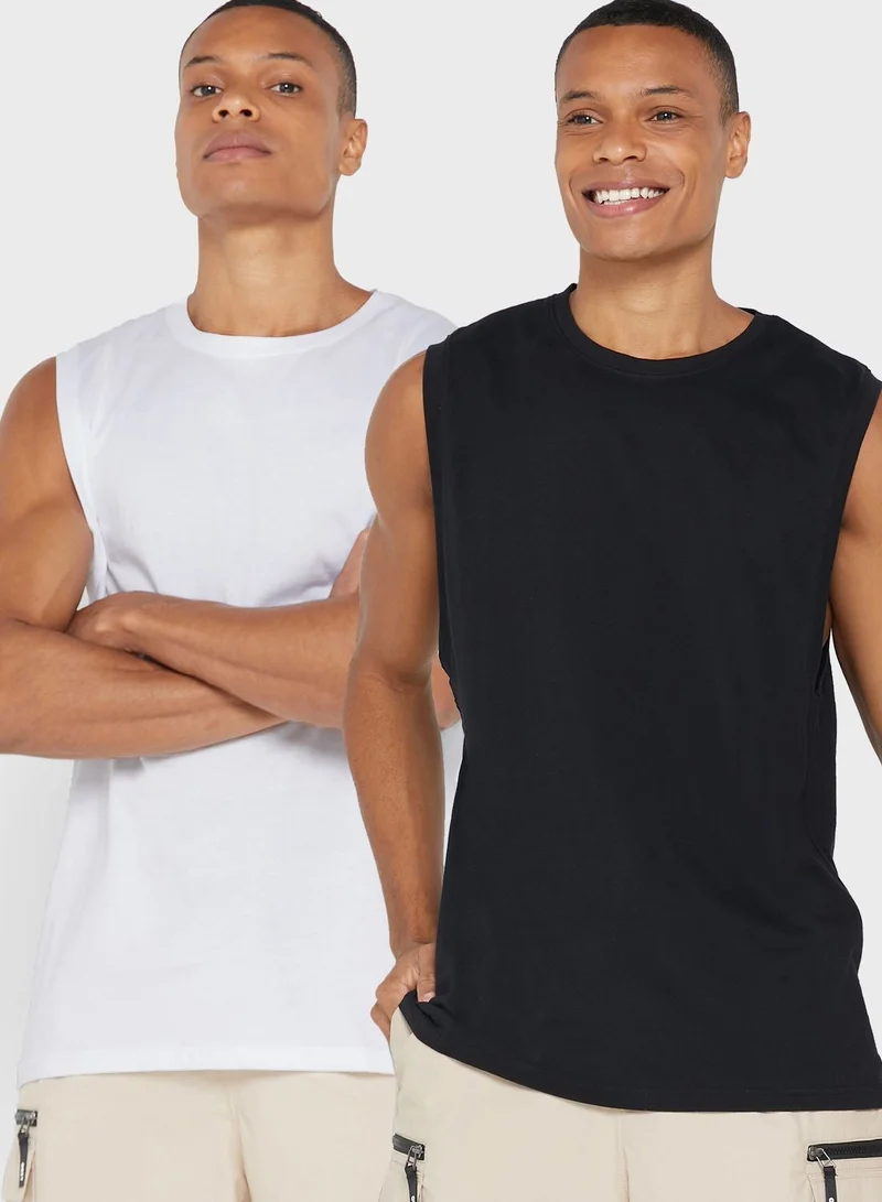 Seventy Five Basics 2 Pack Essential Vests