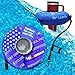 Human Bobber Inflatable Floating Drink Holder for Pool Drink Float bar floaties for Adults to Hold Beer Can Cup or Wine Bottle in Hot Tub Swimming Pool Lake or Boat Blue Large - Image 3