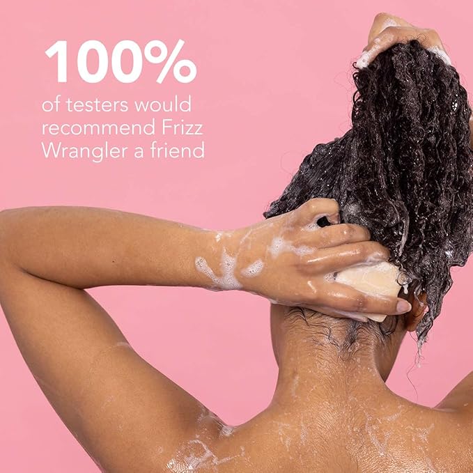 Ethique Frizz Wrangler Smoothing Solid Shampoo Bar for Dry Damaged Hair 80 Washes Vegan EcoFriendly PlasticFree CrueltyFree - Image 4