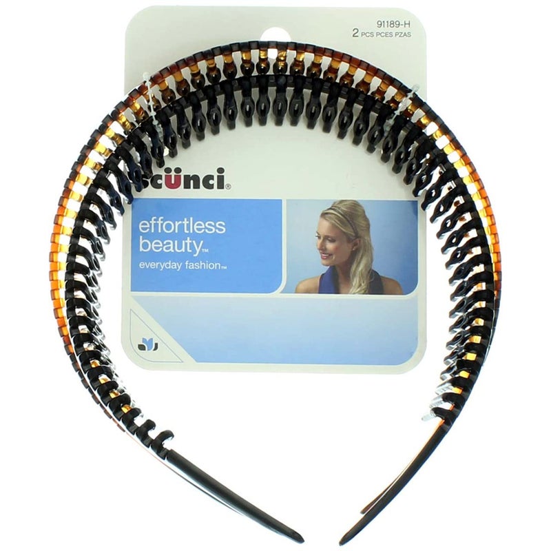 Scunci Effortless Beauty Headbands, 1 Count (Pack of 2) - Image 1