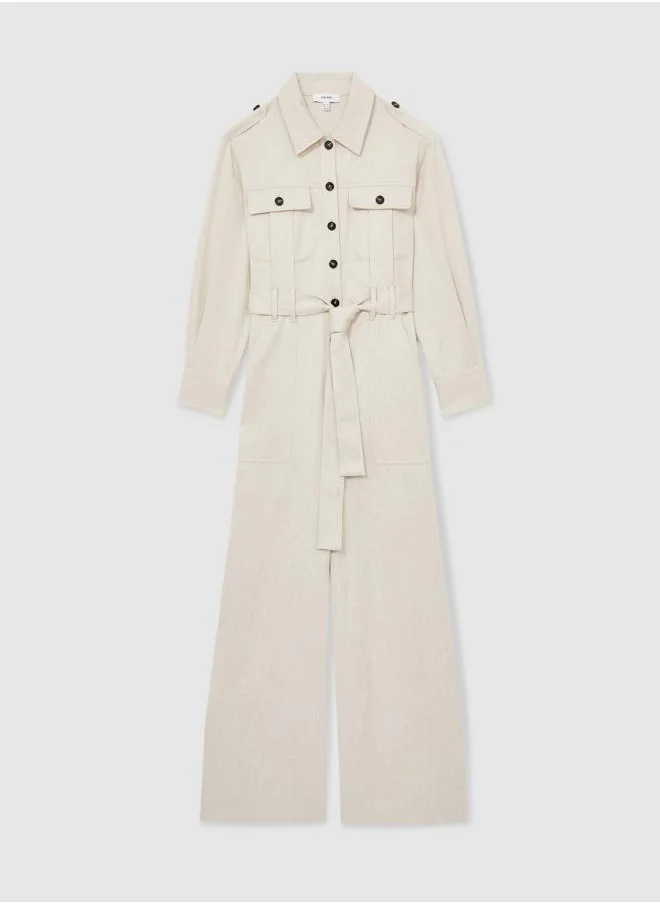 REISS Tencil Utility Jumpsuit