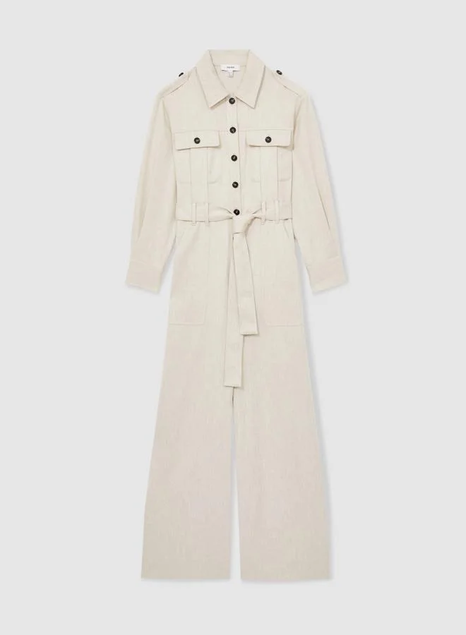 REISS Tencil Utility Jumpsuit