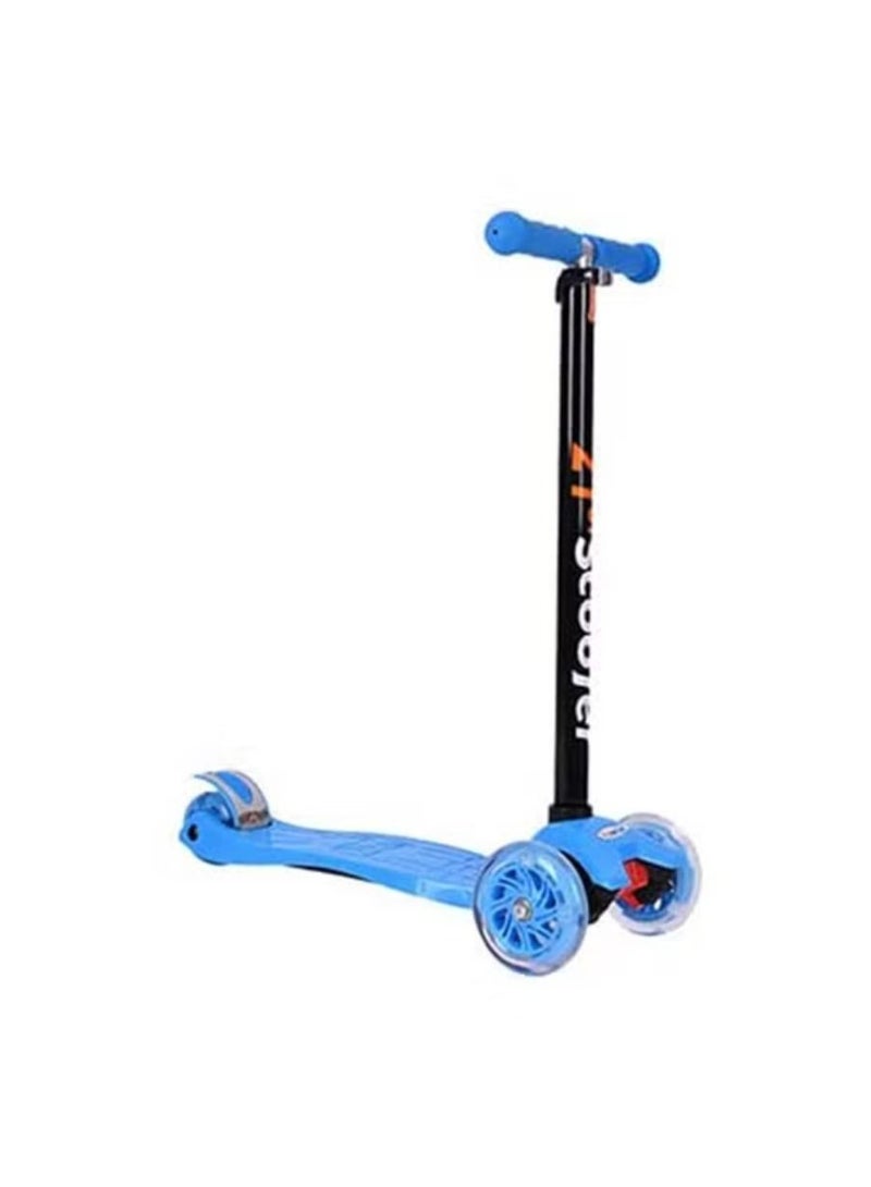 3 Wheel Scooter for Kids Adjustable Outdoor Kick Scooter With Lighting Wheel(Blue) - Image 1