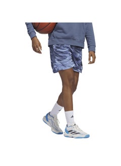 Adidas adidas Slct Aop Short Blue Basketball Shorts 2XS  - Image 5