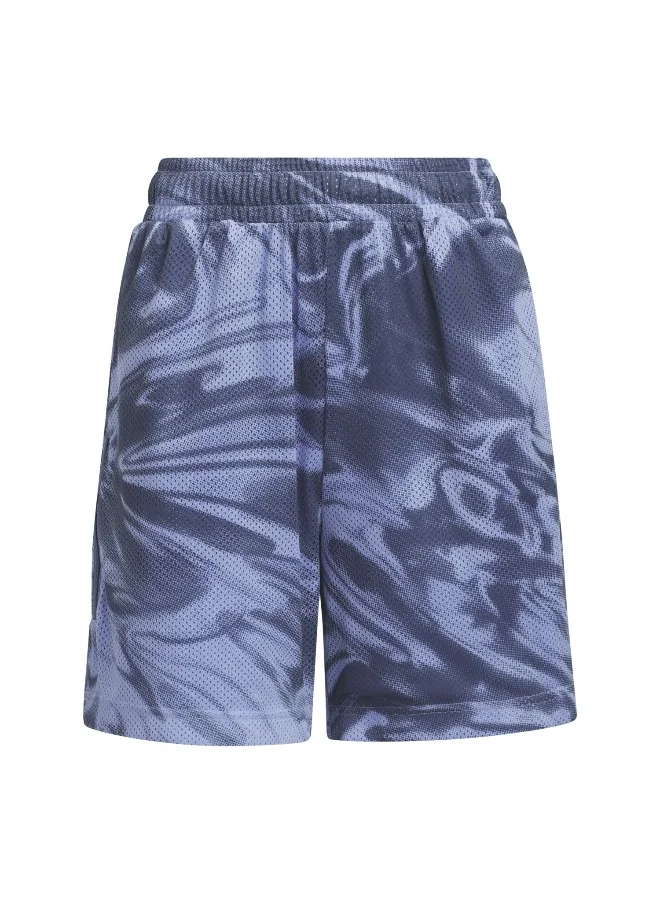 Adidas adidas Slct Aop Short Blue Basketball Shorts 2XS