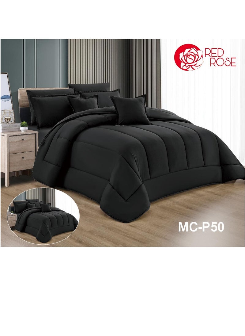 Red Rose - Double-sided comforter set, consisting of 8 pieces, microfiber comforter, size 240 x 260 cm. - Image 1
