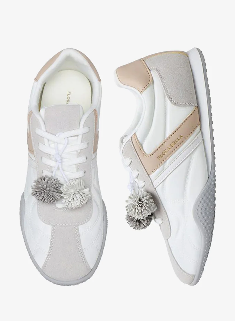 فلورا بيلا من شو إكسبرس Women Pom-Pom Accent Ankle Sneakers