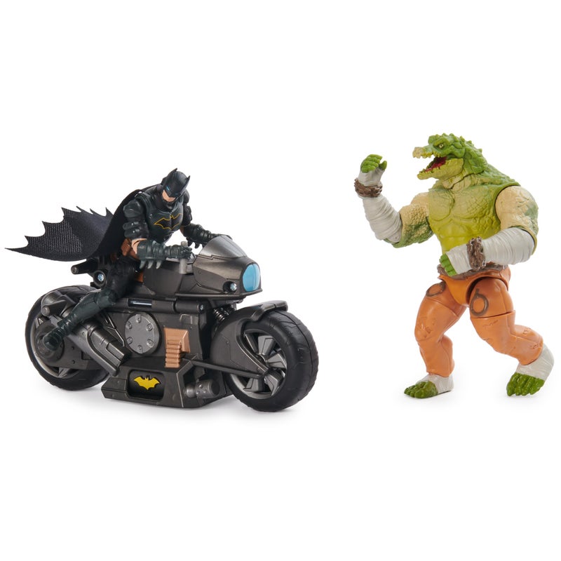 DC Comics, Batman Transforming Batcycle Battle Pack with Exclusive 4-inch Killer Croc and Batman Action Figure, Kids Toys for Boys and Girls Ages 4+ - Image 3