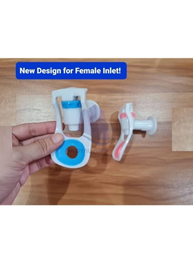 Royal Apex Replacement Water Cooler Faucet 2 Pcs Hot And Cold Internal Thread Push Handle Water Plastic Dispenser Tap - Image 4