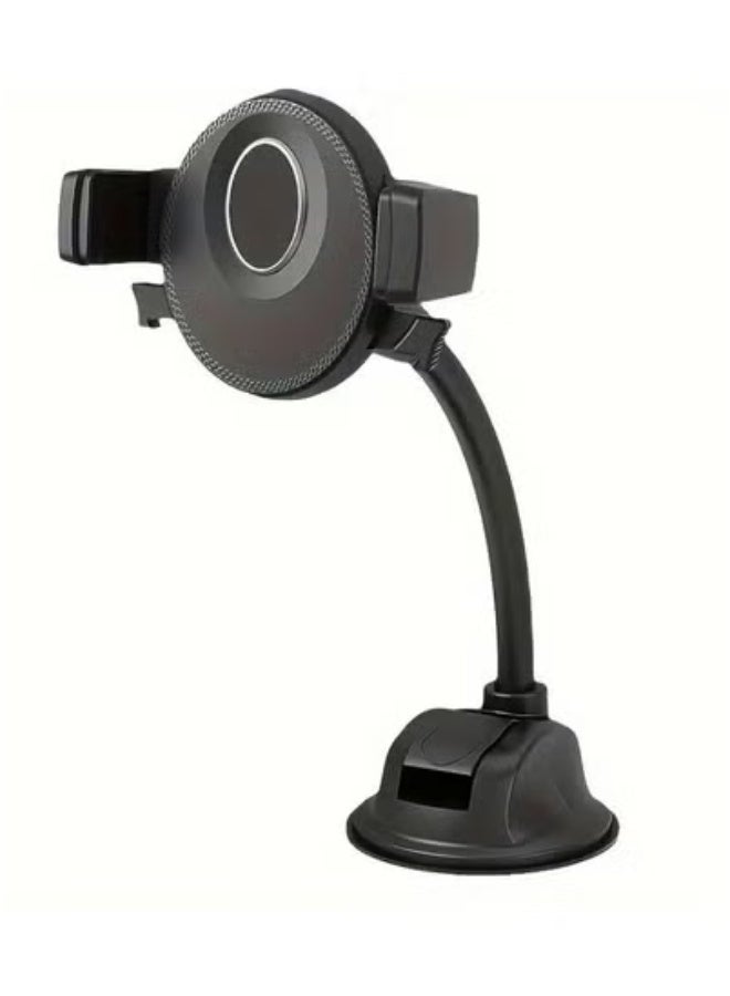 تايجر Hose Rotatable Car Mobile Phone Holder with Flexible Gooseneck Arm | 360° Rotation Dashboard & Windshield Mount | Strong Suction Cup Base for Secure Grip | Adjustable Universal Car Phone Stand Compatible with iPhone, Samsung & Android Smartphones | Hands-Free Driving Support - Image 4