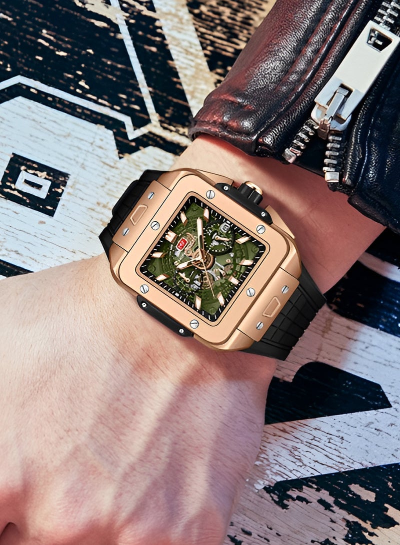 ميني فوكاس ساعة ميني فوكس مربعة MF0475G للرجال - Image 4