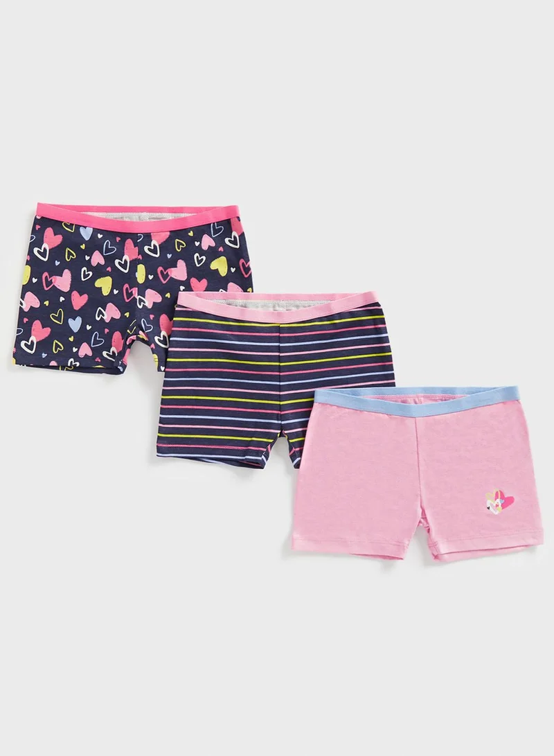 mothercare Kids 3 Pack Assorted Shorts