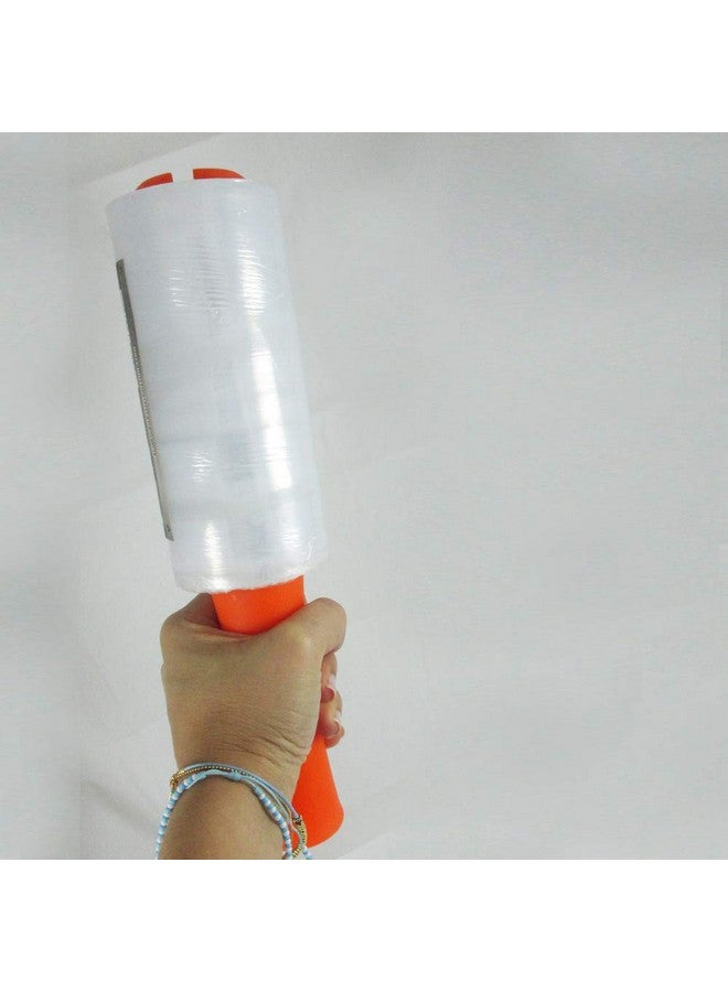 AllTopBargains 1 X Roll Stretch Plastic Wrap Luggage Banding Travel Packing Tape 5.5" X 250' - Image 1