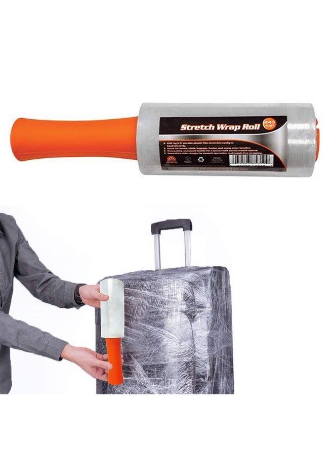 AllTopBargains 1 X Roll Stretch Plastic Wrap Luggage Banding Travel Packing Tape 5.5" X 250' - Image 3