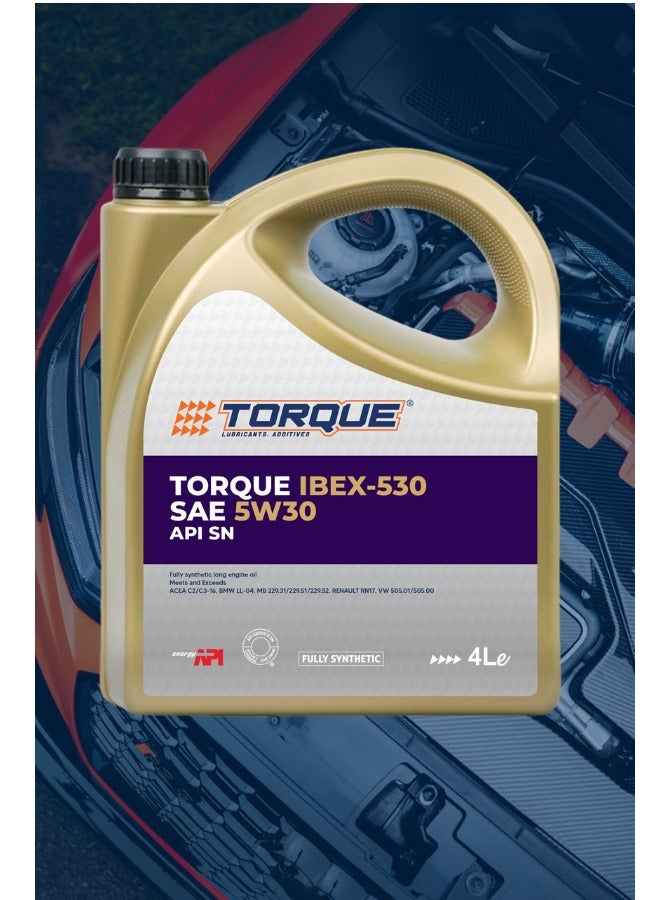 Torque Engine Oil Torque IBEX530 SAE 5W30 SN 4 LITRES - Image 2