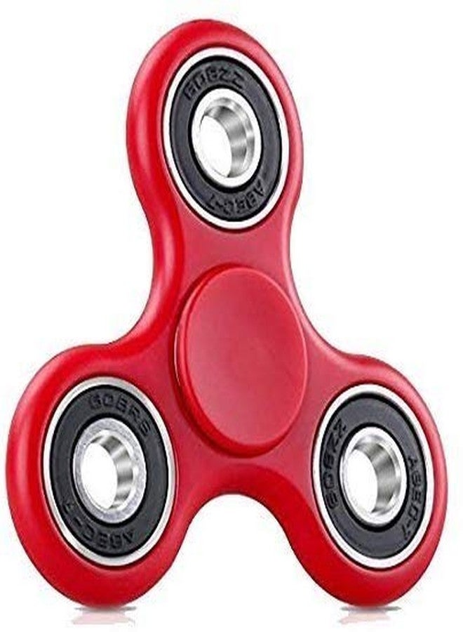 Premsons® Hand Spinner Desk Toy - High Speed Smooth Finger Spin Sensory Fidget Stress Relief Game Play for Kids & Adults - Birthday Party Gift - Combo - Red + Metal Gold Dual - Image 2