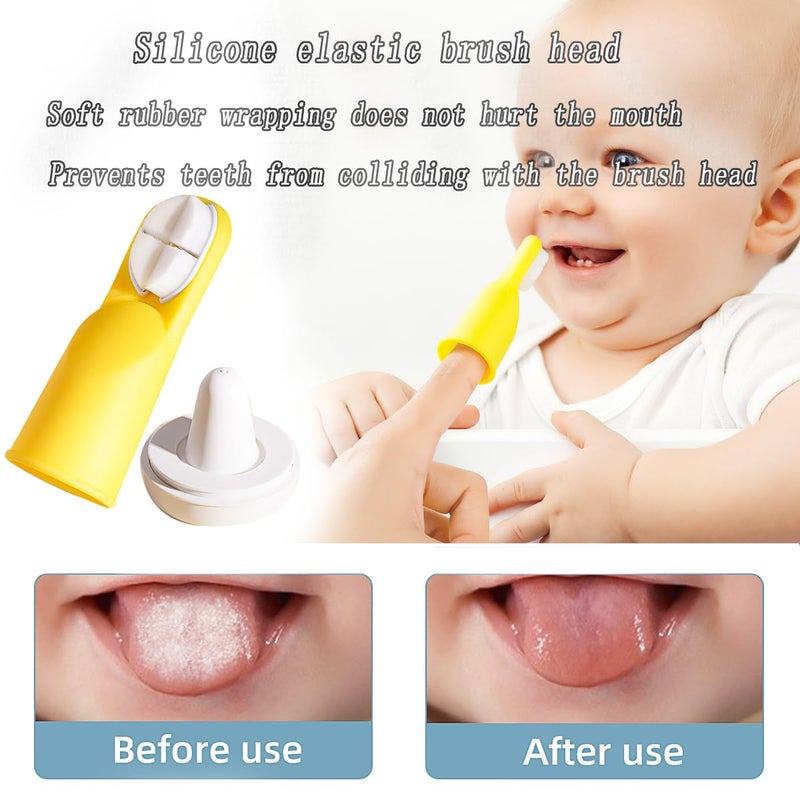 FOREVIVE Finger Toothbrush for Toddlers 1-3,Finger Toddler Toothbrush Age 2-4,Newborns Silicone Toothbrushes,Soft Infant Oral Cleaner with Travel Storage Case, 2 Pcs - Image 4