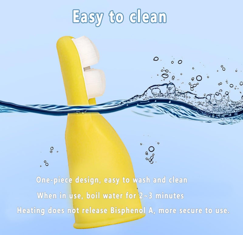 FOREVIVE Finger Toothbrush for Toddlers 1-3,Finger Toddler Toothbrush Age 2-4,Newborns Silicone Toothbrushes,Soft Infant Oral Cleaner with Travel Storage Case, 2 Pcs - Image 5